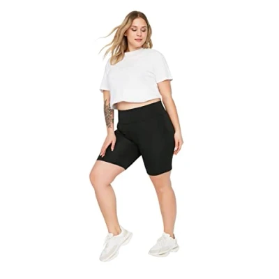 Afbeelding van Trendyol Zwarte Gebreide Legging Met Hoge Taille Tbbss22Ta00002