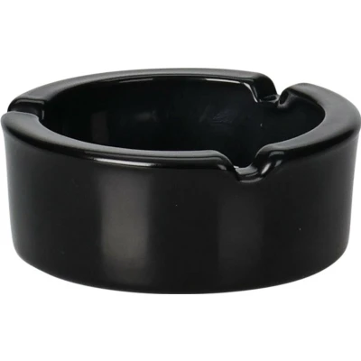 Afbeelding van Excellent Houseware Asbak zwart glas 9 cmA Asbakken
