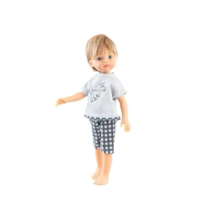Afbeelding van Paola Reina pop Amigas Ivan pyjama 32cm