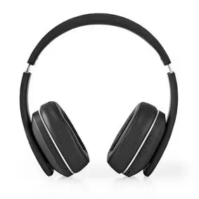 Afbeelding van Nedis Draadloze Over ear Koptelefoon Maximale batterijduur: 24 uur Ingebouwde microfoon Drukbediening Ondersteuning voor spraakbesturing Volumebediening Inclusief reiskoffer Grijs / Zwart