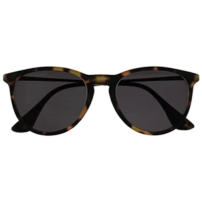Afbeelding van Opulize Jet Groot Bruine Schildpad Rubber Beklede Zilver Armen Mannen Vrouwen Zon Lezers Leesbril UV400 S96 2 +1,00