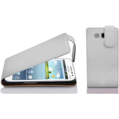 Afbeelding van Cadorabo Hoesje geschikt voor Samsung Galaxy WIN in MAGNESIUM WIT Beschermhoes flip design Case Cover van getextureerd imitatieleer