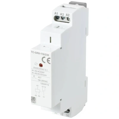 Afbeelding van TRU COMPONENTS TC GR8 116/230 Hulpschakelaar 1x wisselcontact 24 V/AC, V/DC, 230 V/AC 16 A 1 stuk(s)