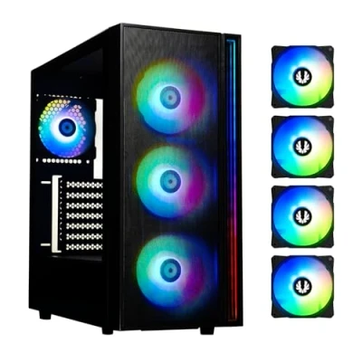Afbeelding van BITFENIX Fang ARGB pc behuizing, middelgroot, zwart