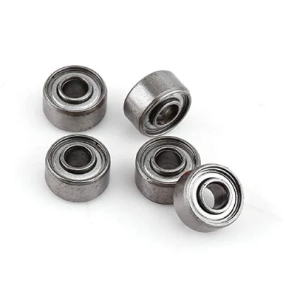 Afbeelding van Mini kogellagers van staal, 10 stuks 693ZZ microkogellagers met diepe keel staal 3 x 8 4 mm dubbele paraplulagers in miniatuurvorm