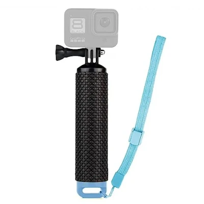 Afbeelding van WANGCL Drijvende Camera Stick Waterdichte Selfie Hand Grip voor Action Cam GoPro Hero 10 9 Hero10 Max Hero9 Akaso Apexcam Blauw