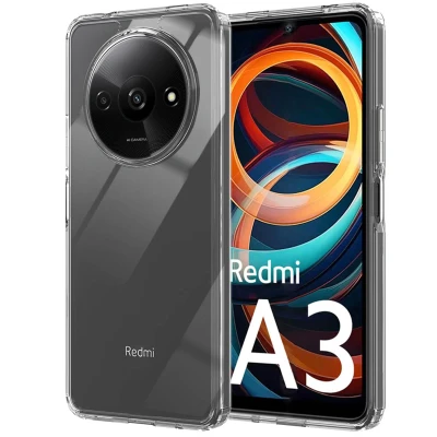 Afbeelding van Xiaomi Redmi A3 Hoesje Kunststof Accezz Backcover/Softcase Transparant Telefoonhoesje Shockproof/Valbescherming