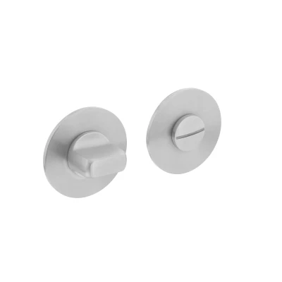 Afbeelding van WC slot rond magnetisch geborsteld RVS