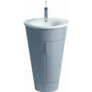 Afbeelding van Duravit Starck 1 meubelwastafel 58 cm. rond gliss wit