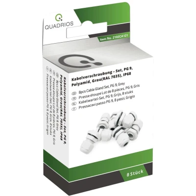 Afbeelding van Quadrios 2102CA121 Wartel assortiment PG9 PA66 Lichtgrijs 1 set(s)