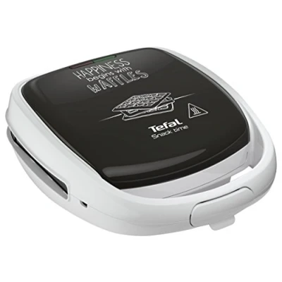 Afbeelding van Tefal SW341112 snacktijd geluk croque waofer, plaatspellen inbegrepen, lichtindicator, handgreep loquet, verticale opslag