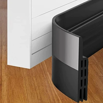 Afbeelding van Afdichtingstape voor deuren, zelfklevende deurafdichting, afdichtstrip, tochtstopper, tegen insecten, vervangende afdichting, weerbestendig, blocker, geluidsisolatie, siliconen deurstopper, 100 x 5 cm