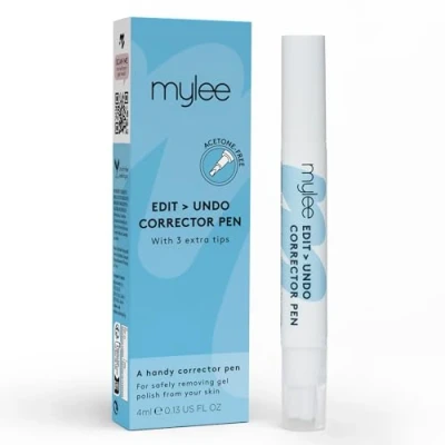 Afbeelding van Mylee Edit Undo Hervulbare Nagellak Correctorpen: Breng Gemakkelijk Vlekkeloze Manicures Aan Gellak Remover zonder Aceton met Reservetips voor Schone Resultaten