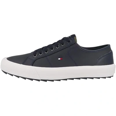 Afbeelding van Tommy Hilfiger CORE Vulcanized Cleated LOW Sneakers laag, Heren, Maat: 43, Desert sky Leer