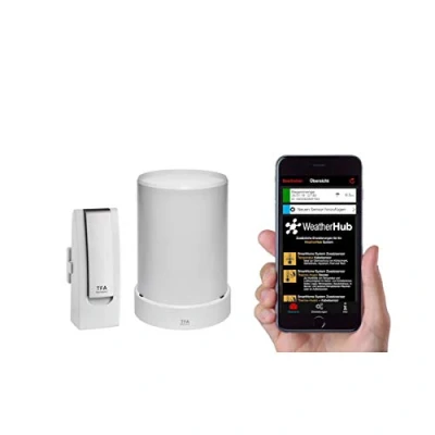 Afbeelding van TFA Dostmann Weatherhub Starterset, met draadloze regenmeter, voor SmartHome, gratis smartphone app, eenvoudig te installeren