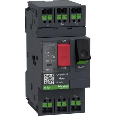 Afbeelding van Schneider Electric GV2ME03A Motorbeveiligingsrelais 1 stuk(s) (b x h d) 45 101 78.5 mm