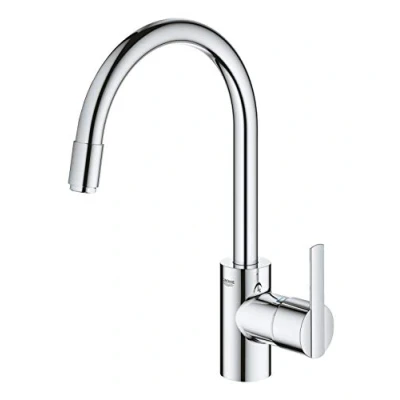 Afbeelding van GROHE QuickFix Feel keukenmengkraan met hoge uitloop en uittrekbare