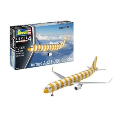 Afbeelding van 1:144 Revell 63788 Airbus A321 200 &quot;Condor&quot; Vliegtuig Model Set Plastic Modelbouwpakket