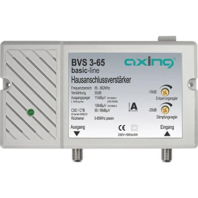 Afbeelding van Axing BVS 3 65 Kabeltelevisieversterker 30 dB
