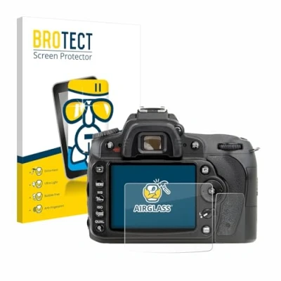 Afbeelding van BROTECT Screenprotector voor Nikon D90 Folie Beschermfolie Beschermglas transparant