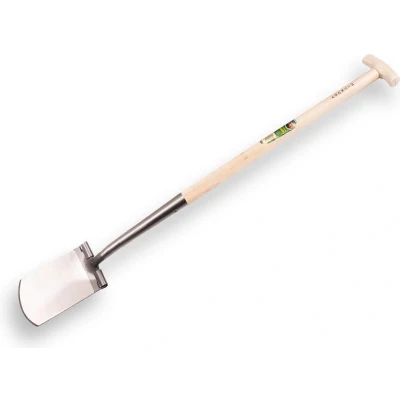 Afbeelding van Atlas Zwanenhals spade Diamant gepolijst blad met Hickory 80 cm T steel.