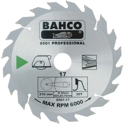 Afbeelding van Bahco cirkelzaagblad hardmetalen tanden 8501 4