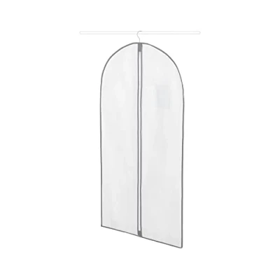 Afbeelding van Compactor, Lange Kledinghoes, Antistof met Rits, Wit, 60 x H. 137 cm, RAN631