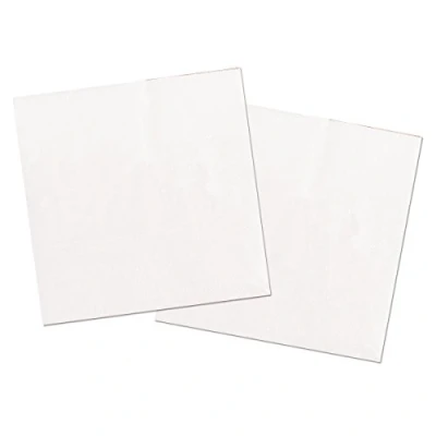 Afbeelding van 20x stuks servetten van papier wit 33 x cm Feestservetten