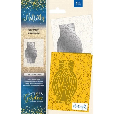 Afbeelding van Nativity Cut&amp;Emboss folder Christmas Angel