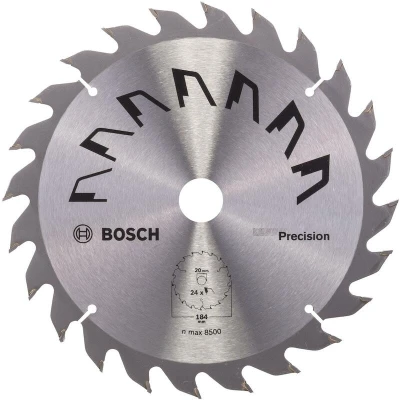 Afbeelding van Bosch Accessories Precision 2609256863 Hardmetaal cirkelzaagblad 184 x 16 mm Aantal tanden: 24 1 stuk(s)