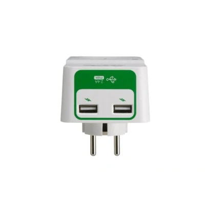 Afbeelding van APC PM1WU2 FR tussenstekker (Penaarde geschikt voor België) met 2x USB &amp; Overspanningsbeveiliging