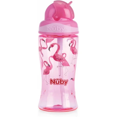 Afbeelding van Nuby Flip it beker 360 ml roze 3 jaar+ 1 stuks