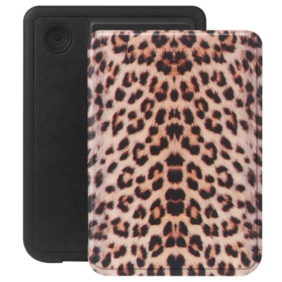 Afbeelding van Selencia Vivid Bookcase voor Kobo Clara Colour met standaard Wild Leo Kunstleder