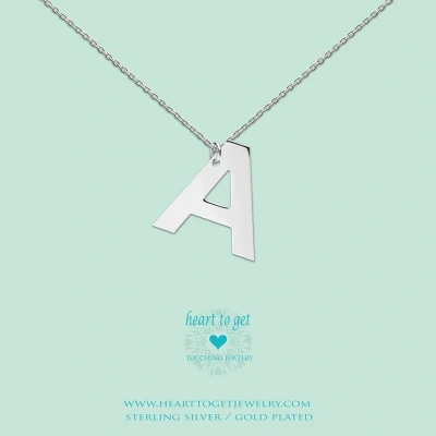 Afbeelding van Heart to Get Grote Letter J Ketting Zilver