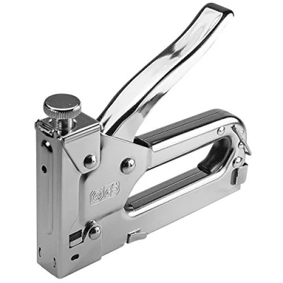 Afbeelding van LEVIATAN 207016 nietmachine, krachtige solide metalen stabiele verchroomde constructie, voor 4 14 mm nietjes
