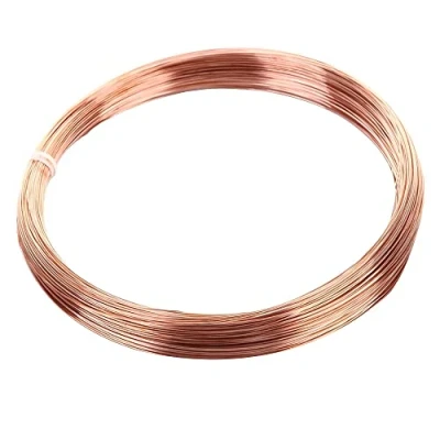 Afbeelding van DZDSBB 0,5 mm, 50 m, koperdraad, kabel, knutseldraad, sieradendraad, 3 dunne, zuivere draad, blanke T2 spoel wikkeldraad, Cu 99 DIY draad