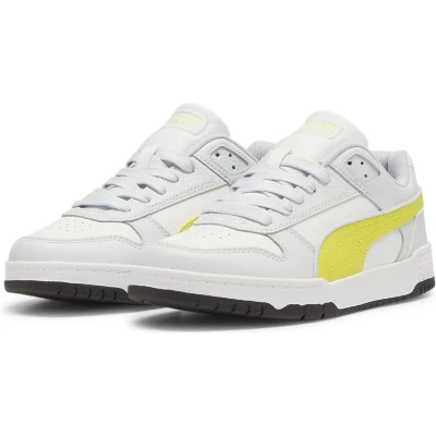 Afbeelding van PUMA Uniseks kinderen Rbd Game Low Jr Sneakers, Zilver Mist Lime Sheen Zwart, 36 EU