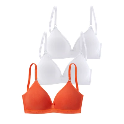 Afbeelding van Petite fleur Bralette bh zonder beugels, driehoeksvorm (Set van 3)