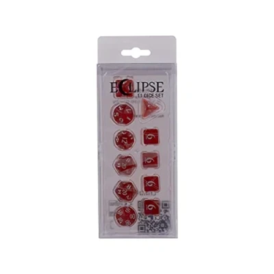 Afbeelding van Dice Set Eclipse: Apple Red (11 delig)