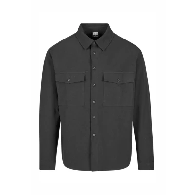 Afbeelding van Urban Classics Basic Overhemd, Heren, Maat: 5XL, Black
