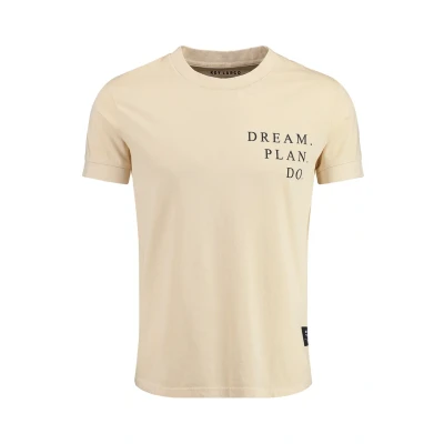 Afbeelding van Key Largo PLAN Round Tshirt print, Heren, Maat: XL, Bleached sand