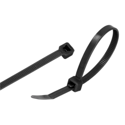 Afbeelding van GARDENIX plantenbinders, kabelbinders 100 stuks (4,8 mm x 160 mm, zwart), herbruikbaar, verstelbaar