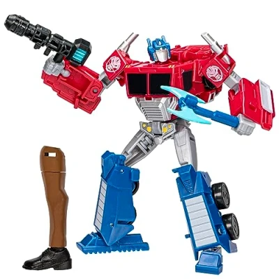 Afbeelding van Transformers speelgoed EarthSpark Deluxe Class Optimus Prime, actiefiguur van 12,5 cm, robotspeelgoed voor kinderen vanaf 6 jaar