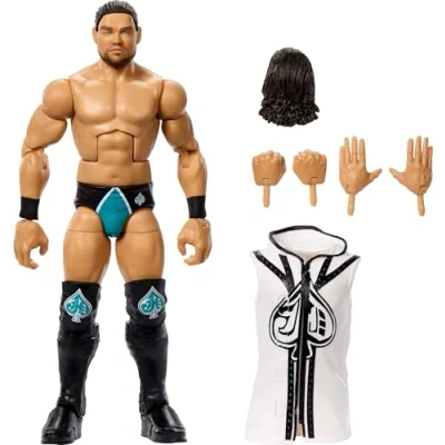 Afbeelding van Mattel WWE Elite actiefiguur en accessoires, 6&quot; Collectible JD McDonagh met 25 scharnierpunten, levensechte look verwisselbare handen
