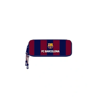 Afbeelding van Safta F.C. Barcelona Pennenetui voor kinderen, ideaal schoolleeftijd, comfortabel en veelzijdig, kwaliteit duurzaamheid, 22 x 8 5 cm, marineblauw/bordeaux, marineblauw/granaatrood.,