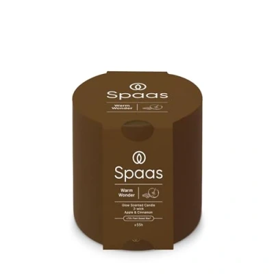 Afbeelding van Spaas Glow Geurkaars 2 wiek 55u Warm Wonder