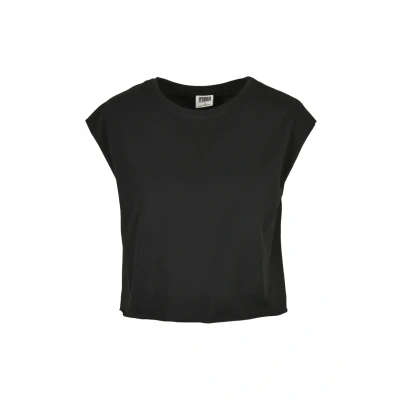 Afbeelding van Urban Classics Ladies Organic Short TEE Tshirt basic, Dames, Maat: 4XL, Schwarz