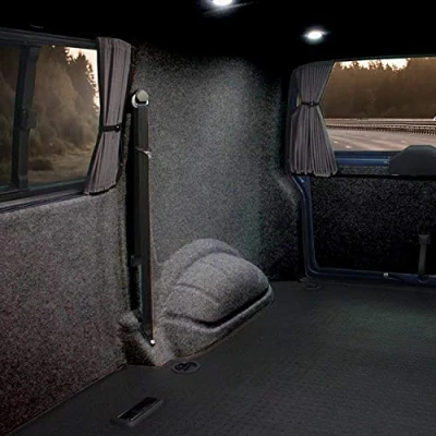 Afbeelding van KARAT Viltstof, naaldvilt Superflex, bekledingsstof van vilt, stof per meter, interieurbekleding, zwart, 206 x 100 cm