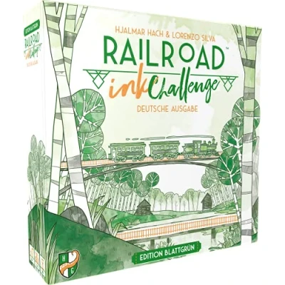 Afbeelding van Heidelberger Spieleverlag, Horrible Guild HR024 Railroad Ink Challenge: Edition bladgroen dobbelspel, voor 1 4 spelers, vanaf 8 jaar, Duits