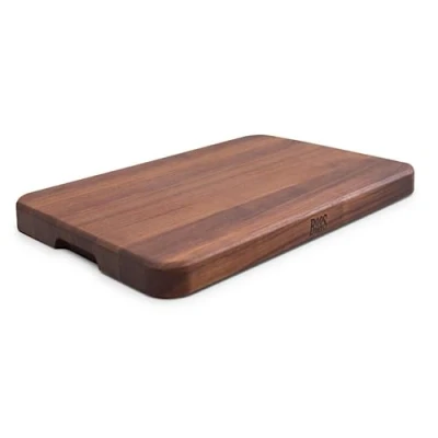 Afbeelding van Boos Block Chop N Serve 43 x 30,5 2,5 cm multifunctionele planken hakblok snijplank walnoot plank serveerplank hout antibacterieel ontbijtplankje